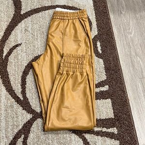 XSmall jogger leather pants. Fit like Small